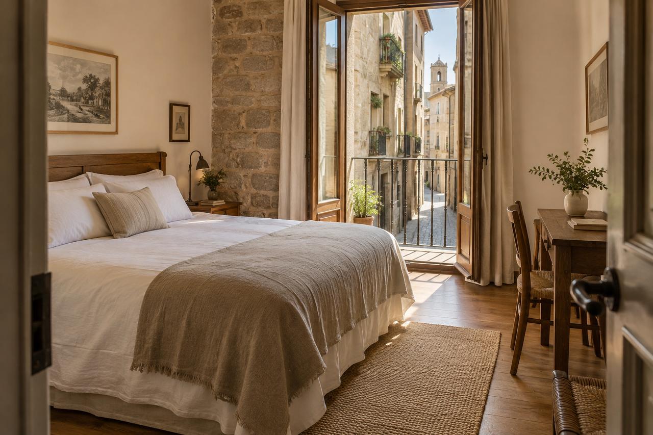 Apartamento con balcón en el casco antiguo de Pamplona para una estancia durante San Fermín